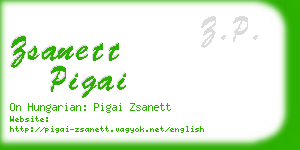 zsanett pigai business card